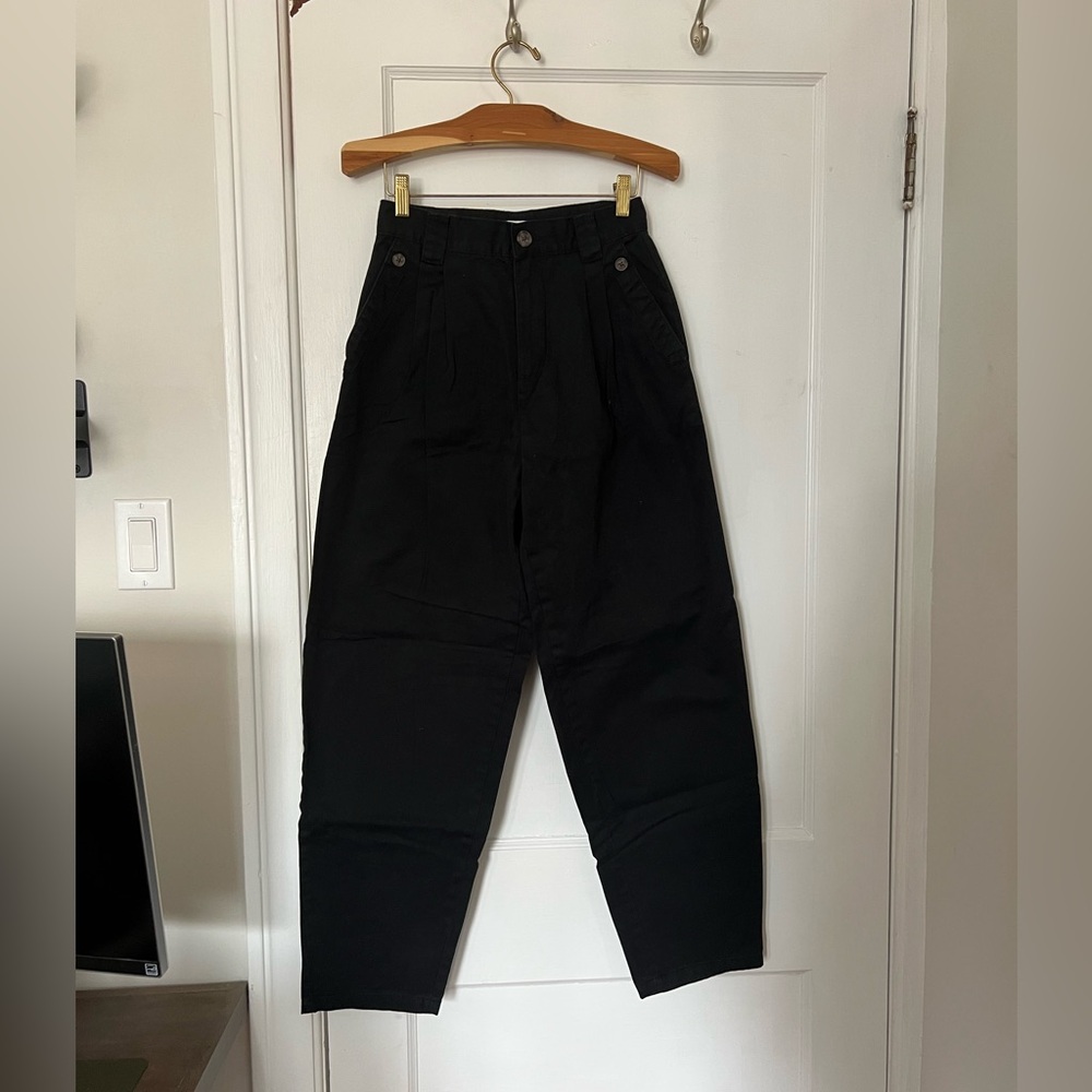 Black High-Waist Pants